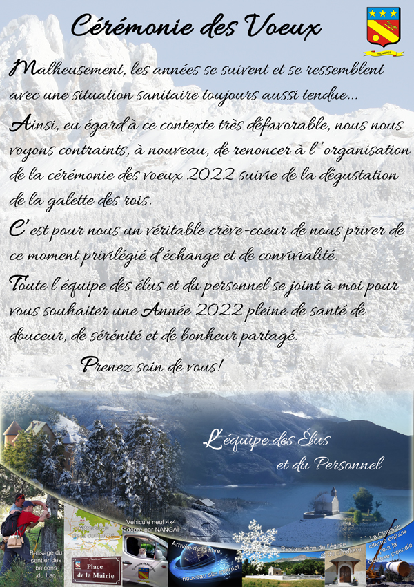 Affiche mot du Maire