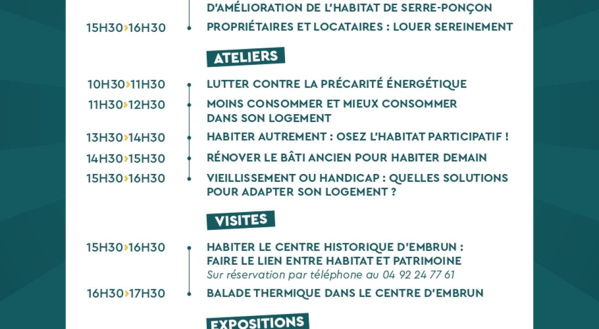 Programme journée habitat