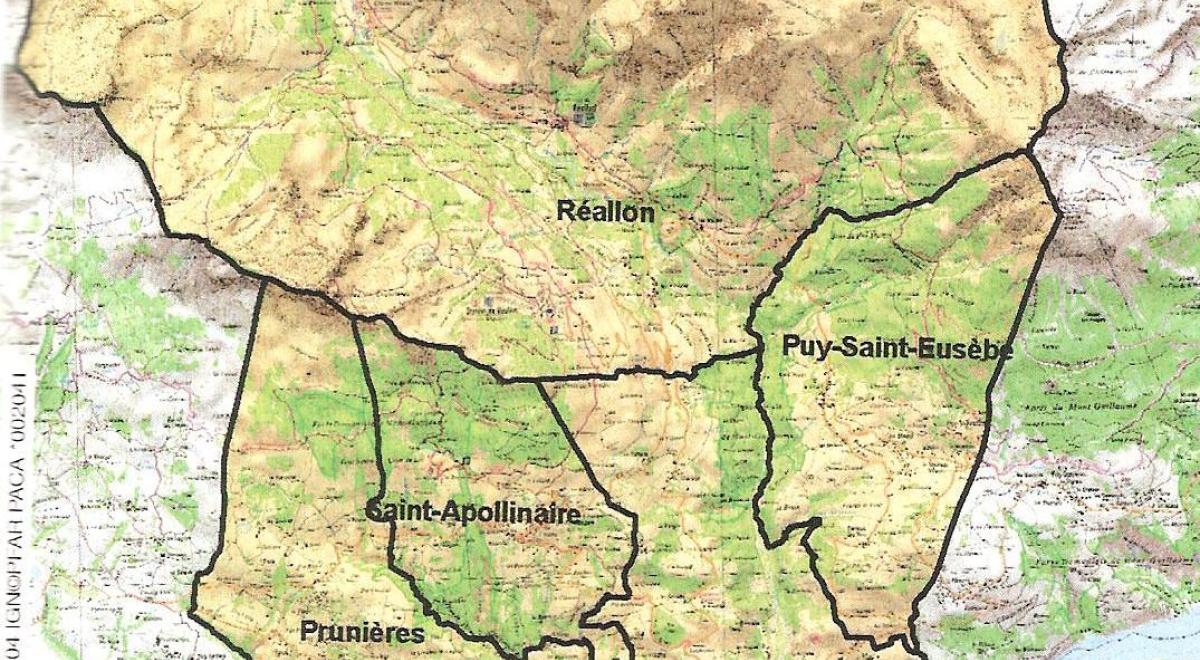 Mandement de Savines territoire Photo Mandement de Savines carte