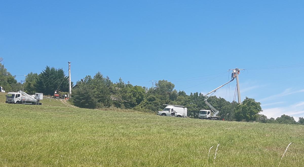 Photo Enfouissement ligne 20 000v quartier du SERRE