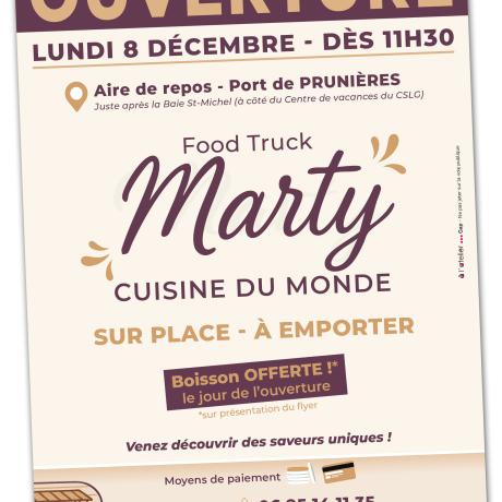 Flyers Food truck MARTY