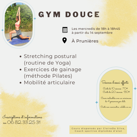 Gym douce avec Claire